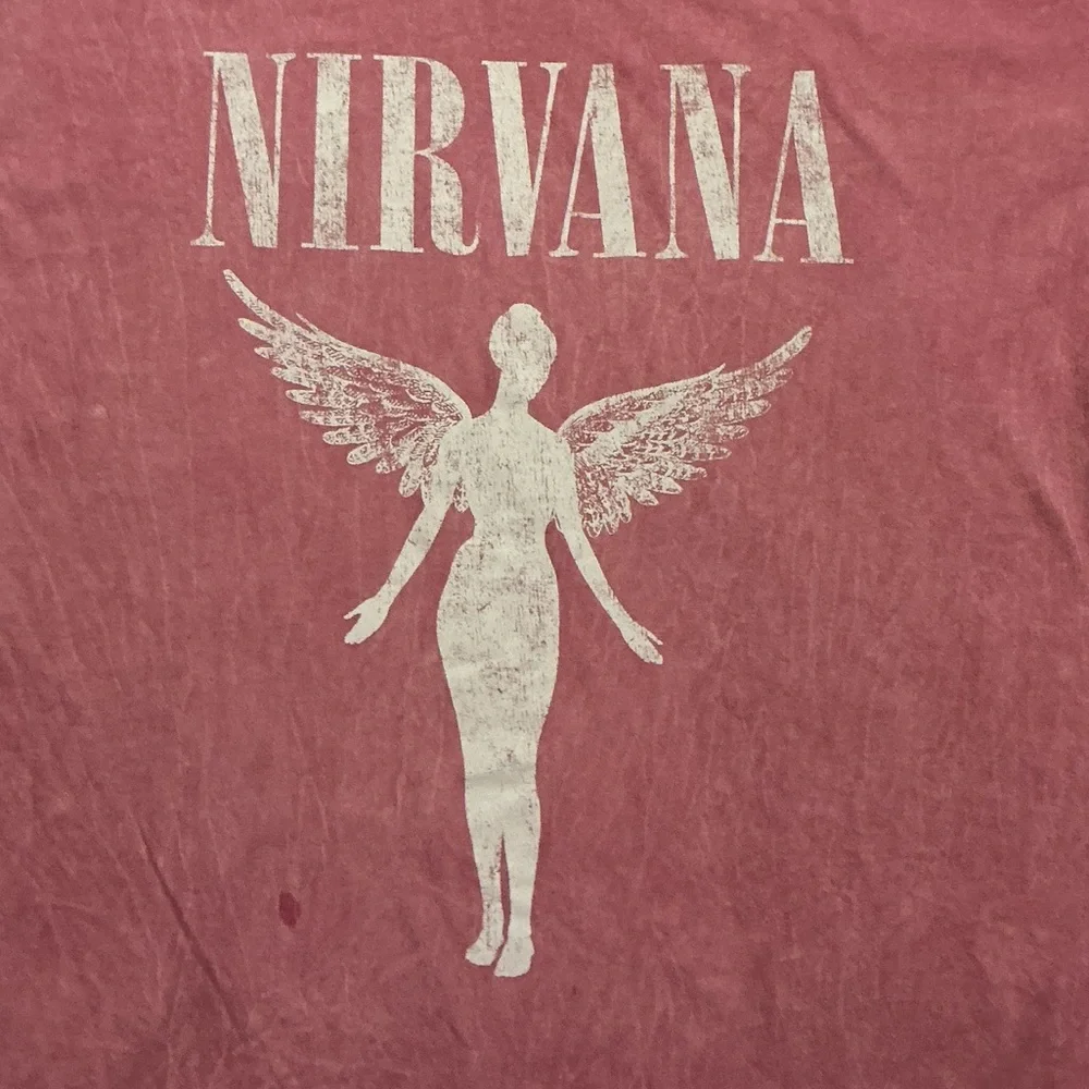 NIRVANA Distressed Pink In Utero T-Shirt 1X NWOT - Picture 3 of 5